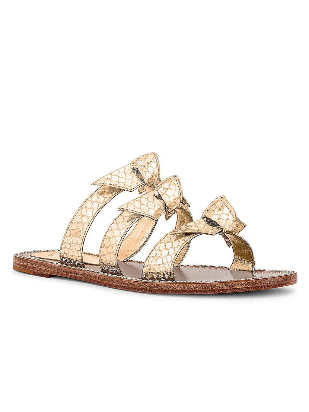 Lolita Flat Crystals Sandal in Shell Pink