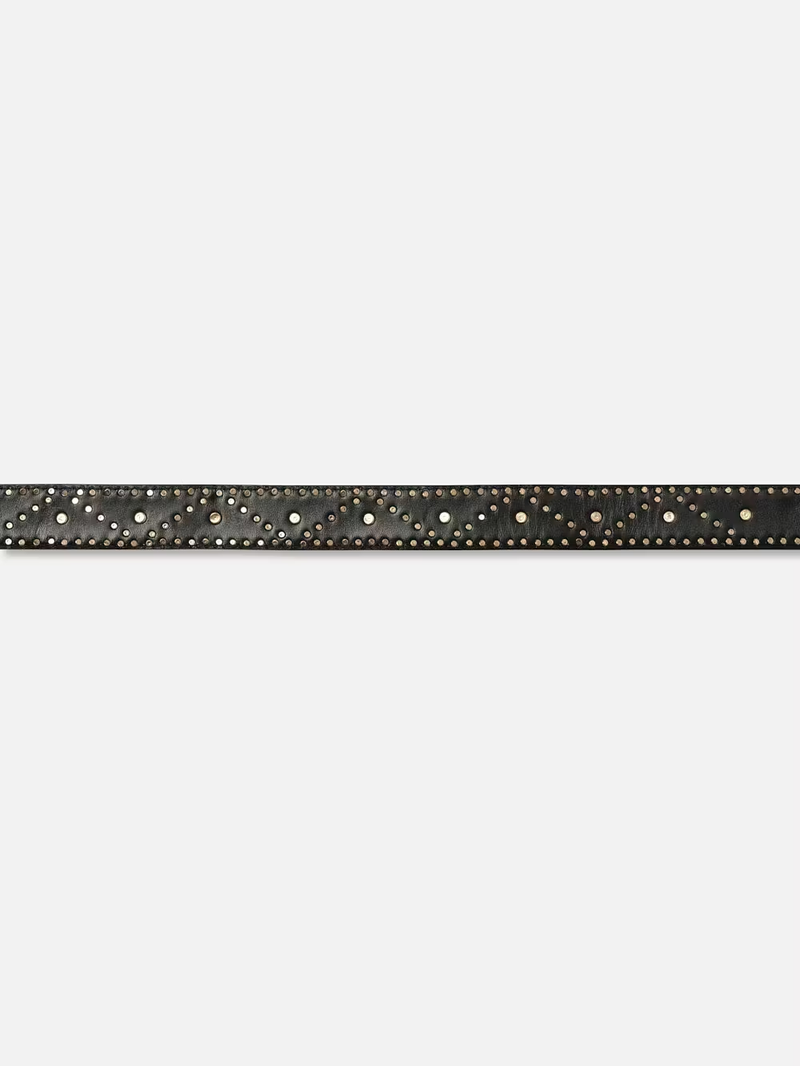 Embellished Belt in Black