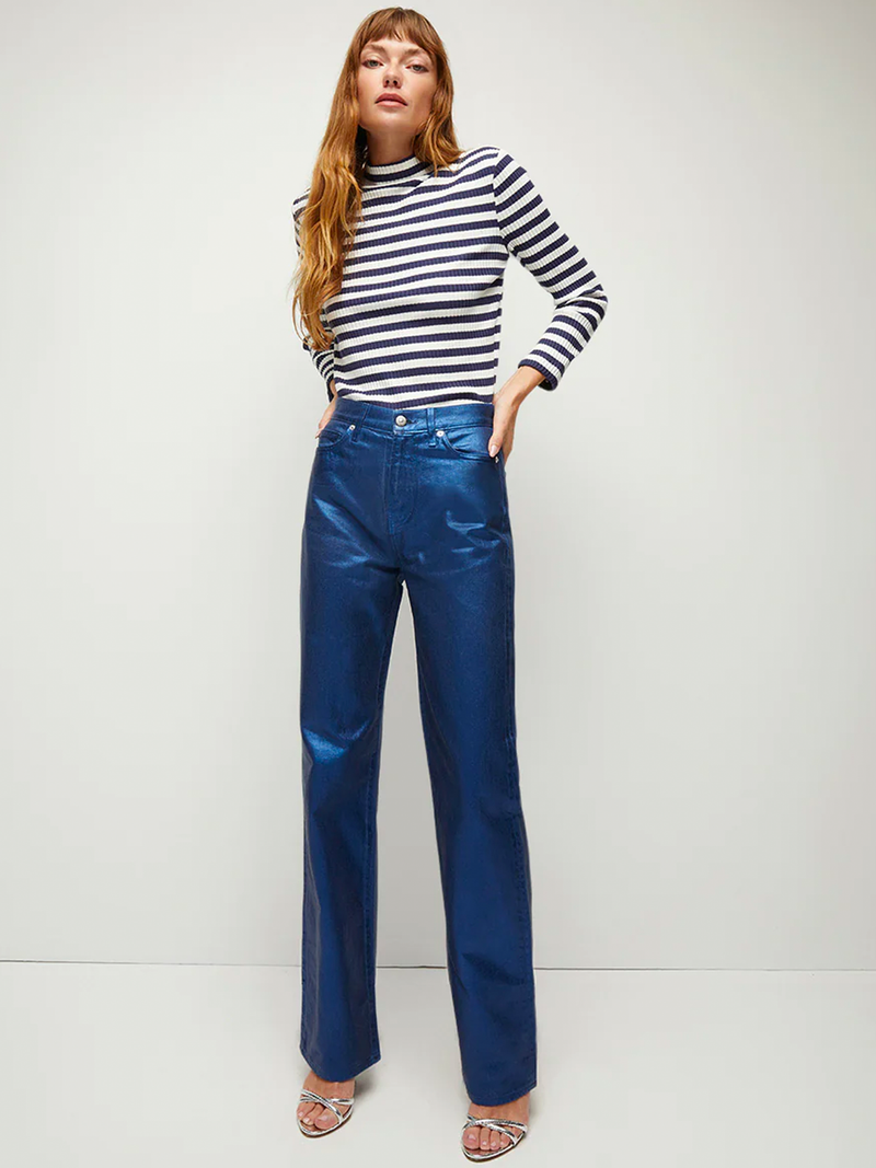 Dylan Coated High Rise Pant