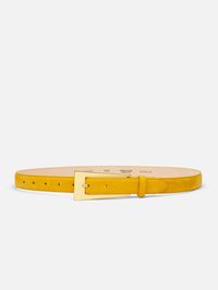 NO. 10 Belt In Mustard With Gold Plated