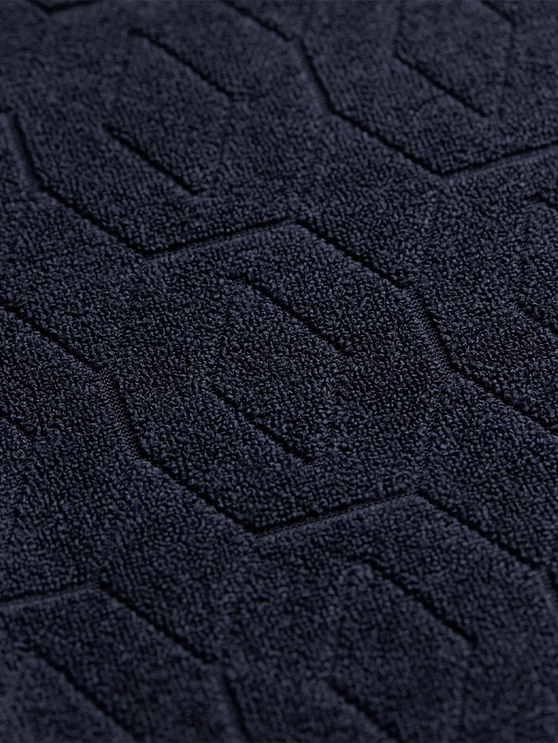Ponce Terry Cloth Camp Shirt in Navy