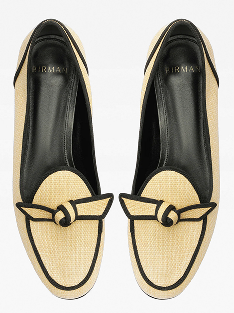 Grosgrain Raffia Loafer