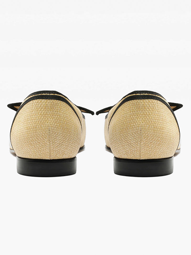 Grosgrain Raffia Loafer
