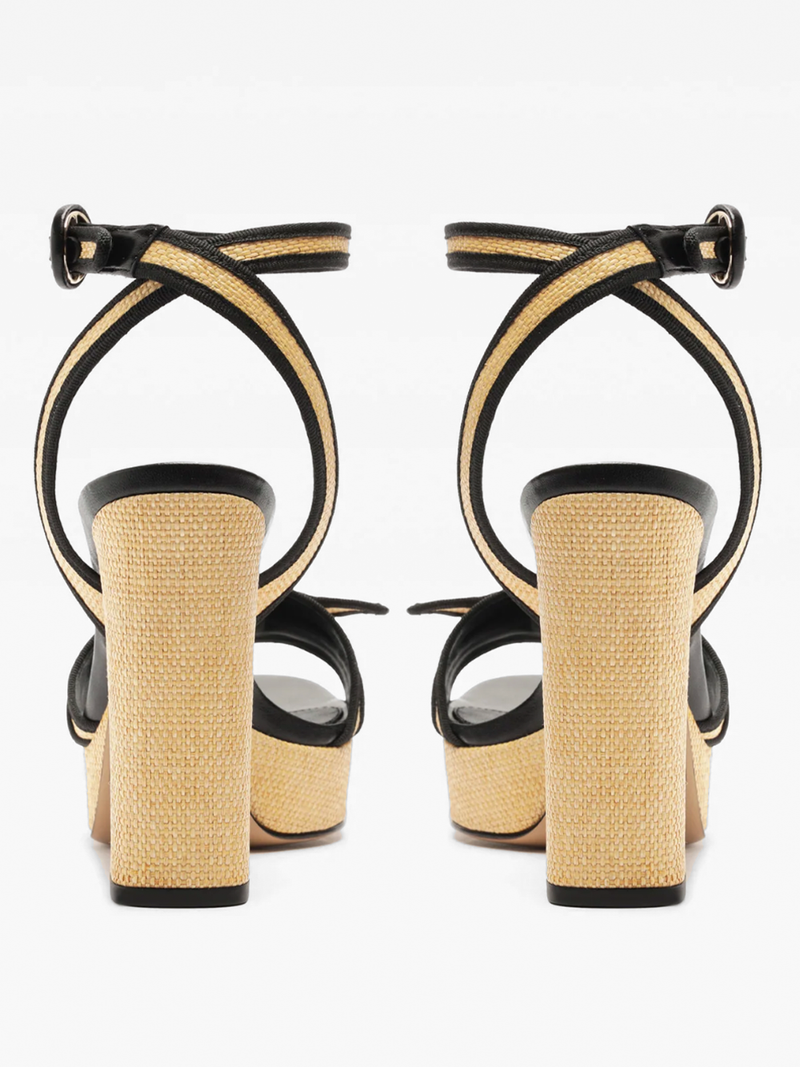 Grosgrain Raffia Platform