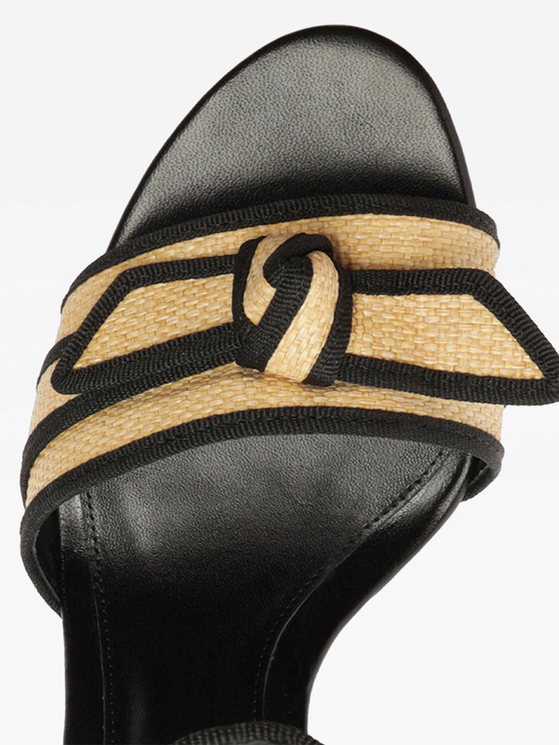 Grosgrain Raffia Platform