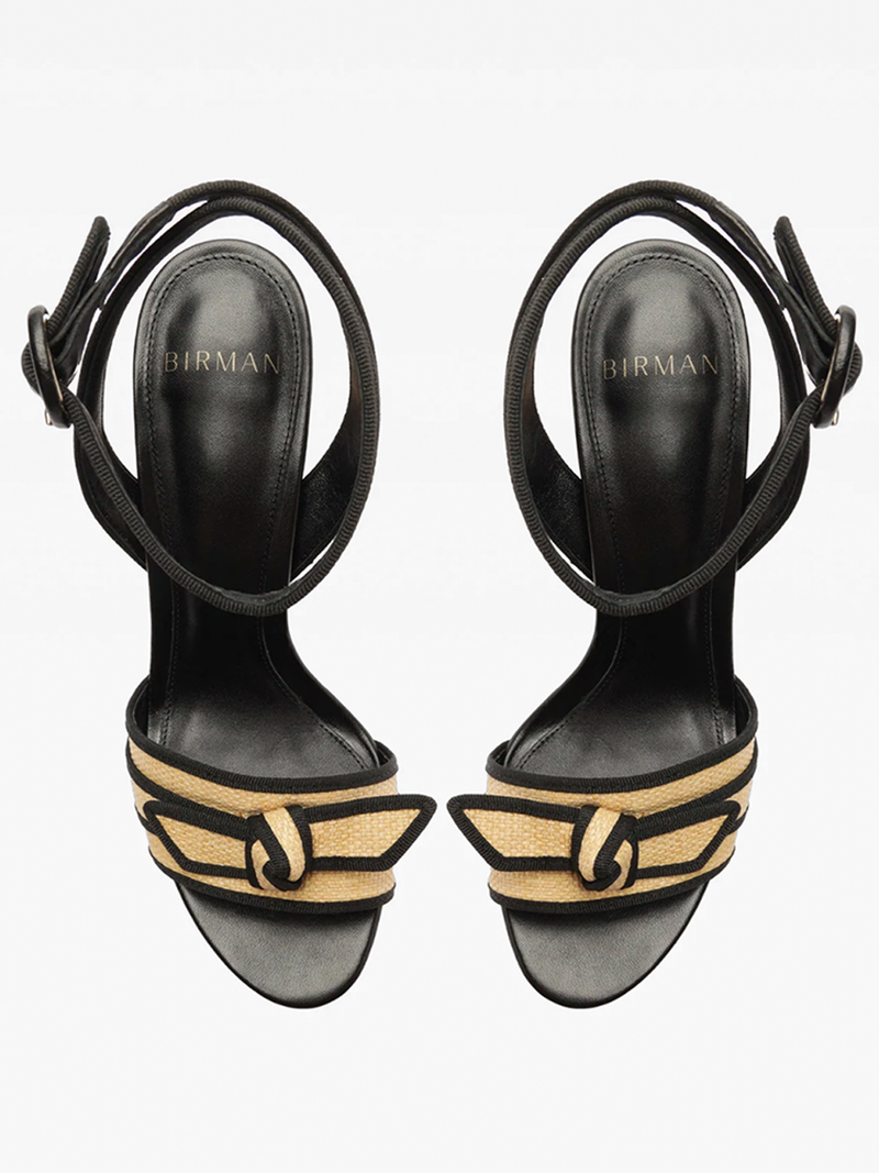 Grosgrain Raffia Platform