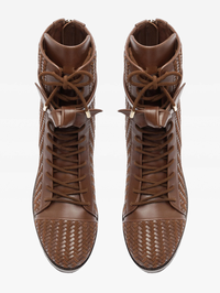Tresse Combat Bootie Brown
