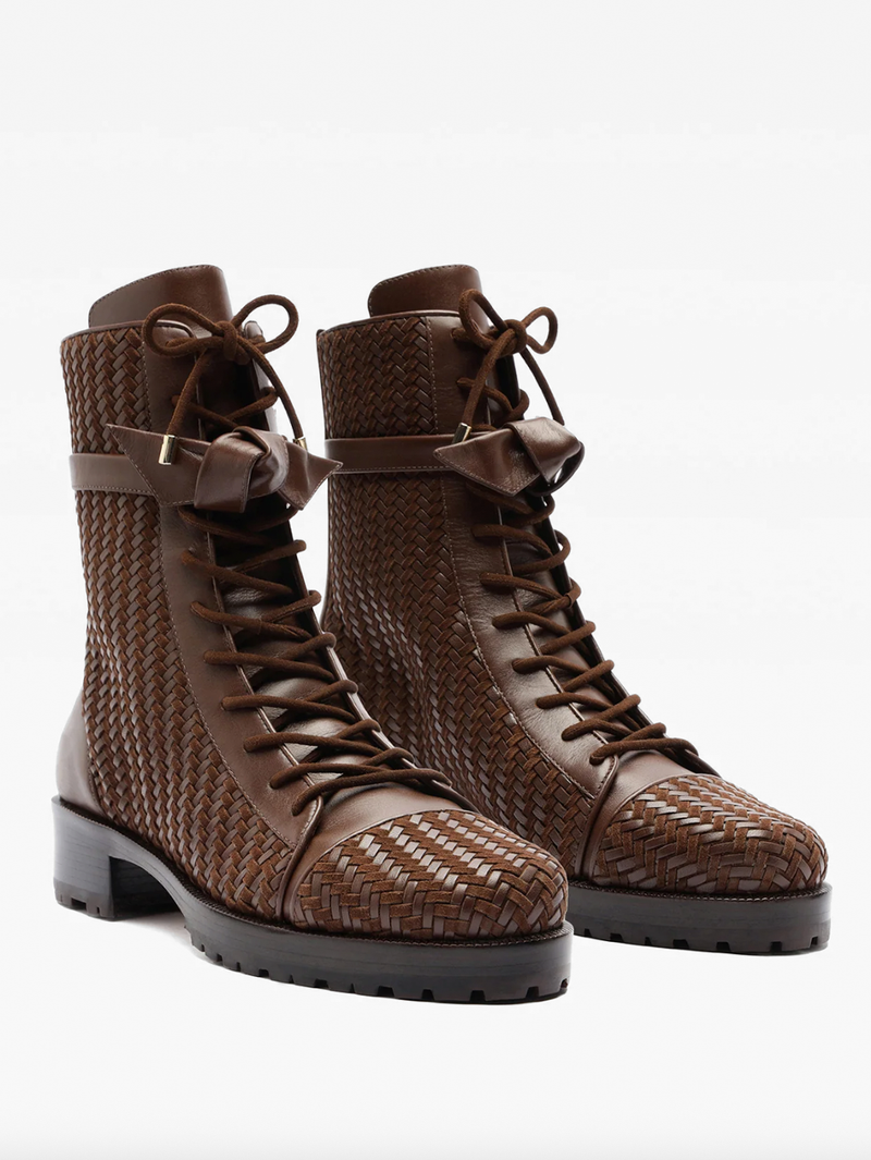 Tresse Combat Bootie Brown