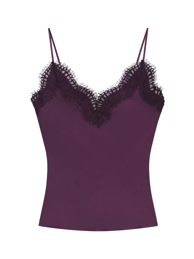 Presley Satin and Lace Camisole Top