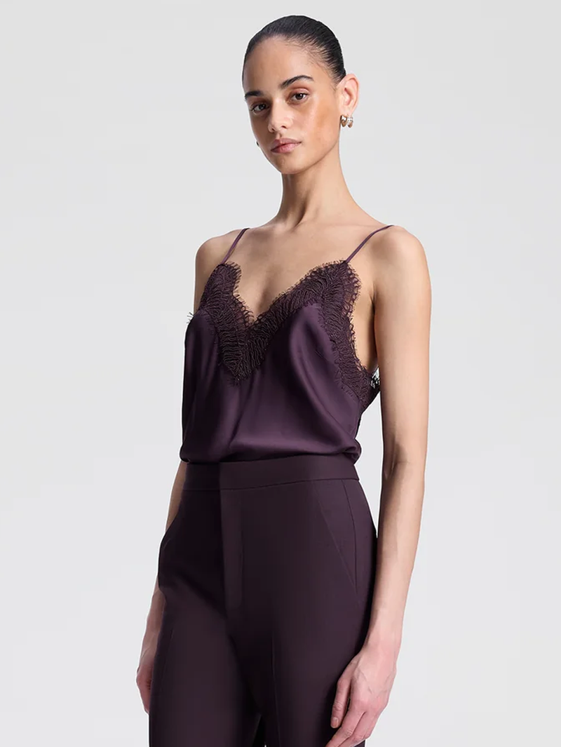 Presley Satin and Lace Camisole Top