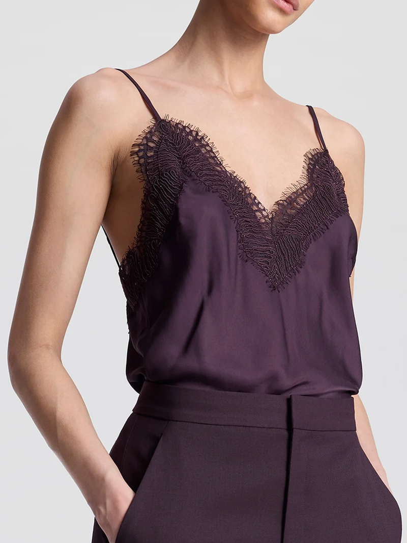 Presley Satin and Lace Camisole Top