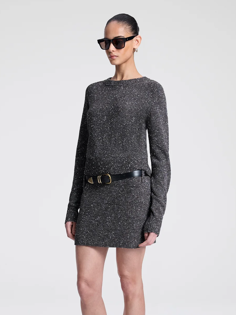 Zoe Boucle Tweed Sweater