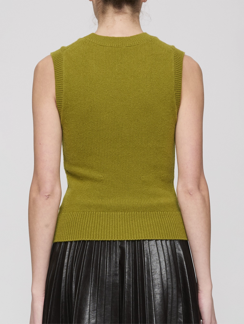 Ian Sleeveless Cashmere Top