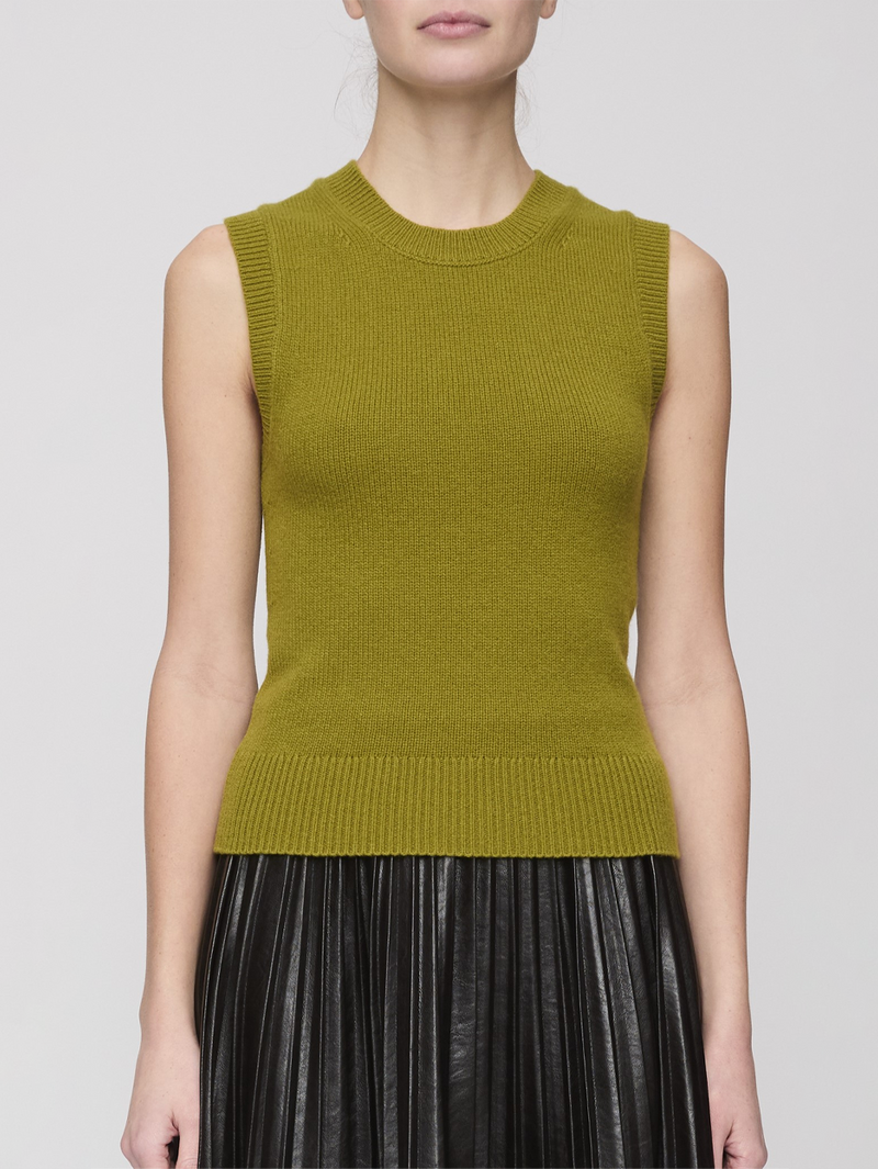 Ian Sleeveless Cashmere Top