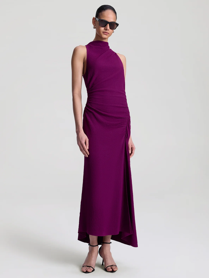 Inez Textured Midi Dress