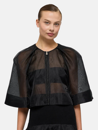 Arielle Short Sleeve Top in Black