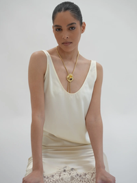 The Joanna Bolo with Citrine, Champagne Rutilated Quartz, and Smokey Topaz in Gold
