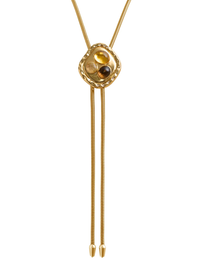 The Joanna Bolo with Citrine, Champagne Rutilated Quartz, and Smokey Topaz in Gold