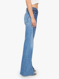 Bookie Slit Twist Heel Fray Jean in Double Take