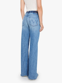 Bookie Slit Twist Heel Fray Jean in Double Take