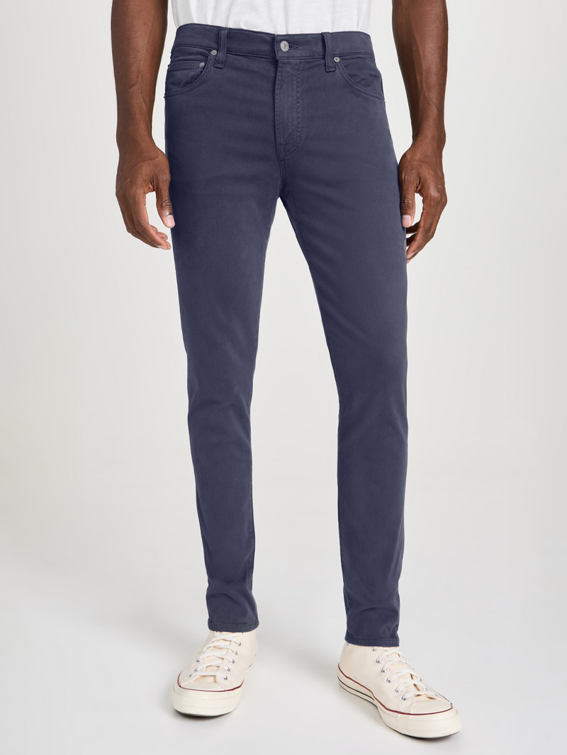 London Tapered Slim Stretch Twill in Deep Blue