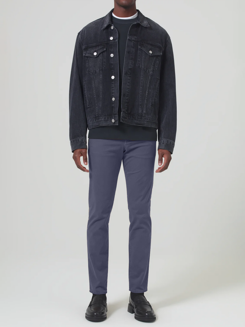 London Tapered Slim Stretch Twill in Deep Blue