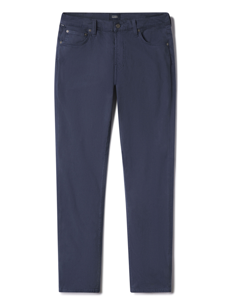 London Tapered Slim Stretch Twill in Deep Blue