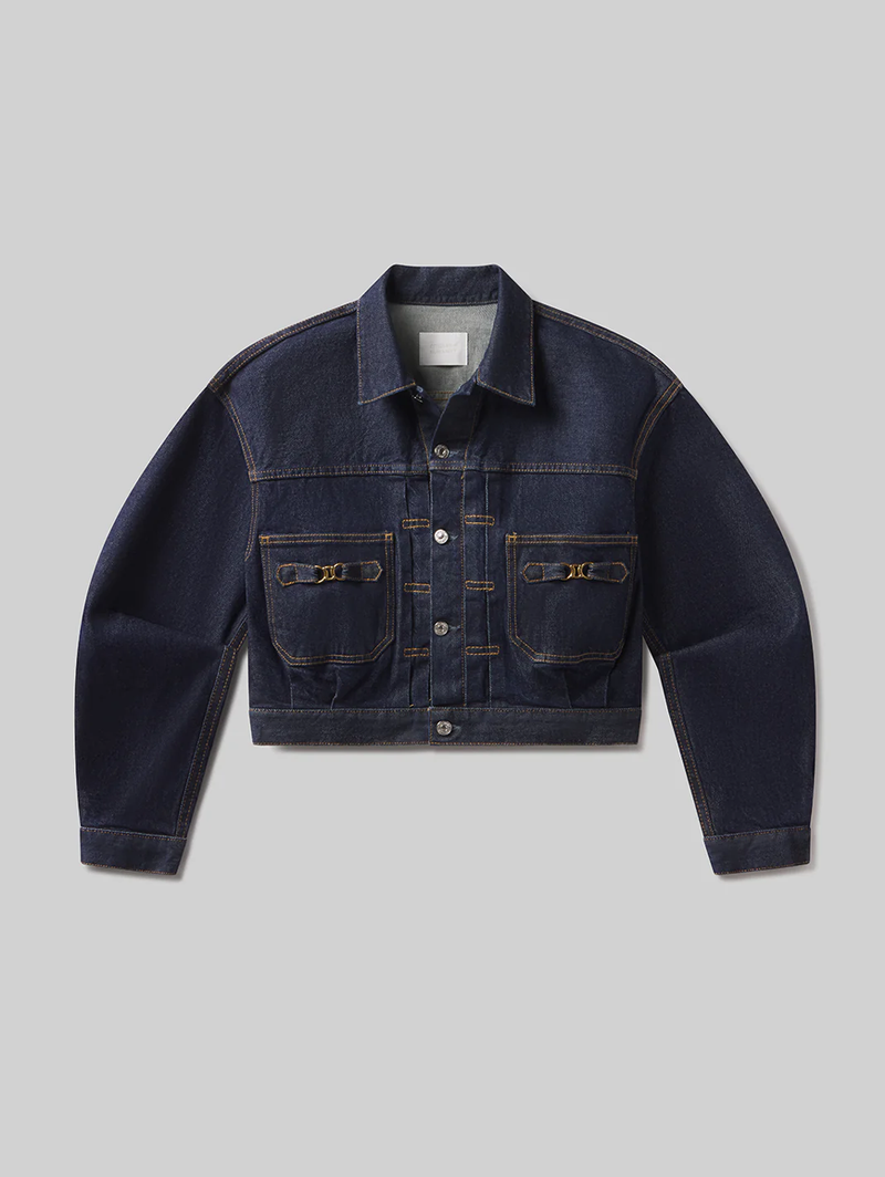 Alma Jacket With Horsebit in Helia