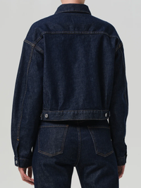 Alma Jacket With Horsebit in Helia