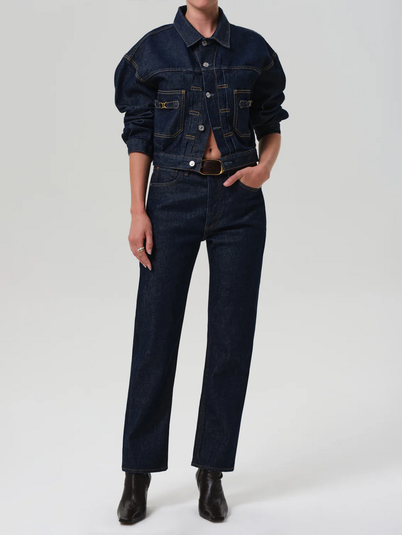 Alma Jacket With Horsebit in Helia