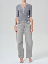 Miro Long Relaxed Jean in Quartz Grey