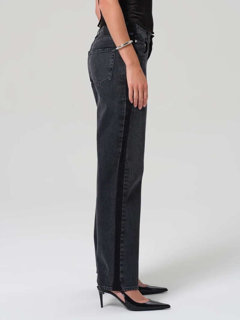 Lindz Easy Straight Tuxedo Stripe in Kuro