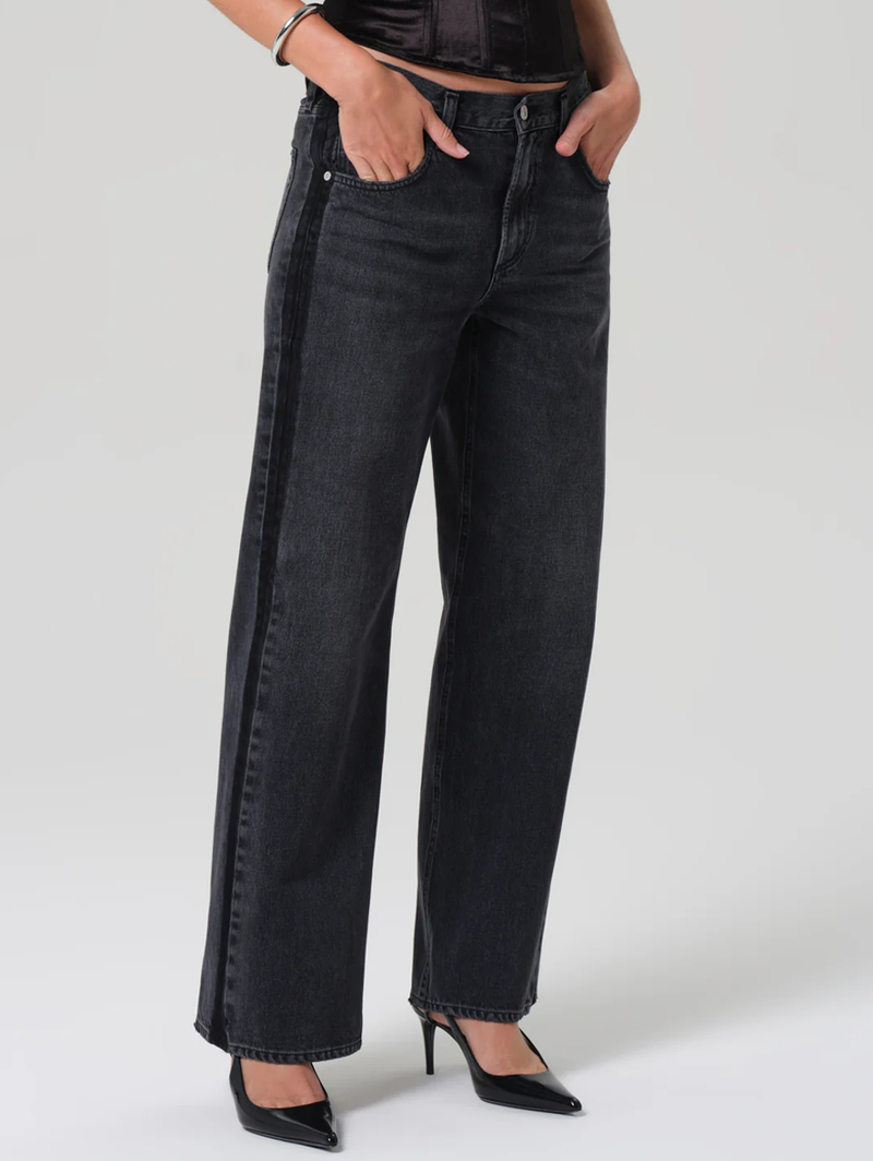 Lindz Easy Straight Tuxedo Stripe in Kuro