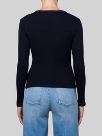 Kari Long Cardigan in Navy