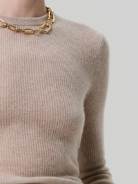 Alessia Crewneck Sweater in Oatmeal