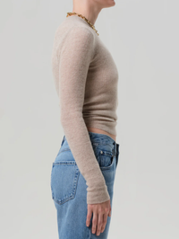 Alessia Crewneck Sweater in Oatmeal