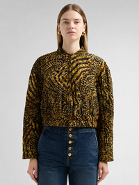 Yara Silk Jacket in Wren