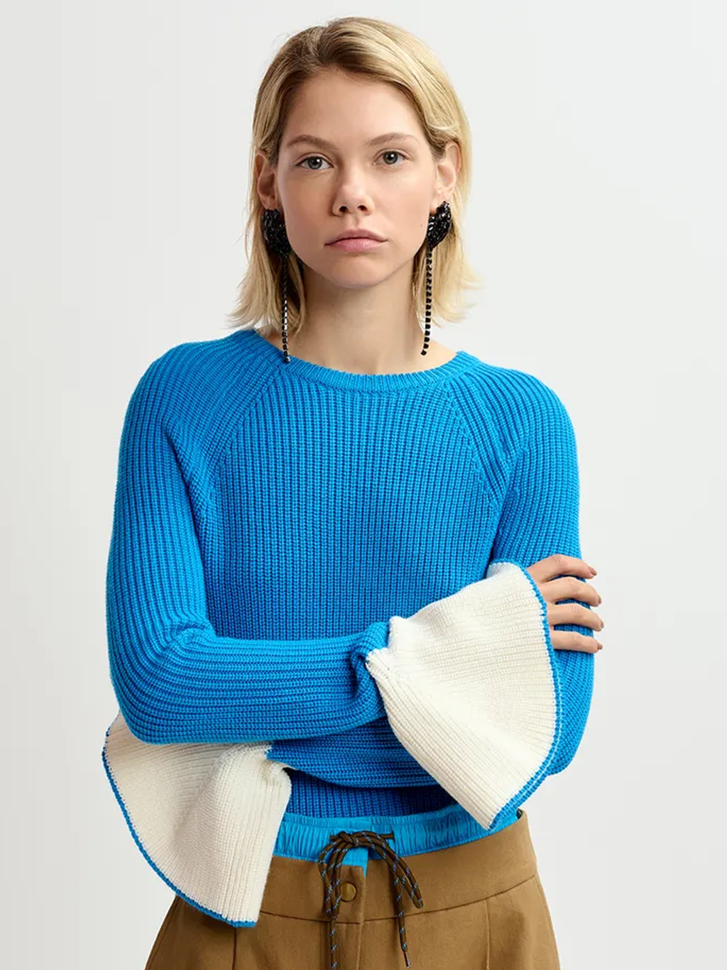 Goodies Pull Contrasted Cuffs Sweater