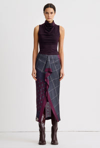 Front Ruffle Skirt