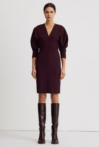 V-Neck Dolman Dress