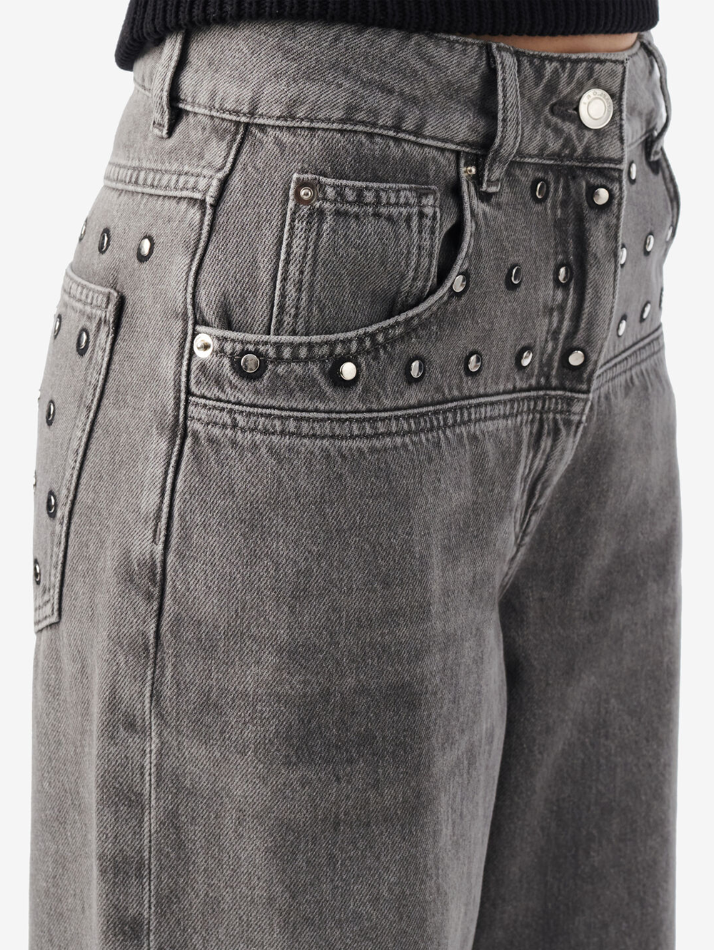 Peter Studded Straight Leg Jean