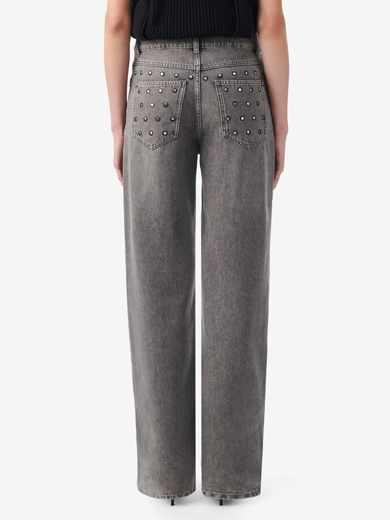 Peter Studded Straight Leg Jean