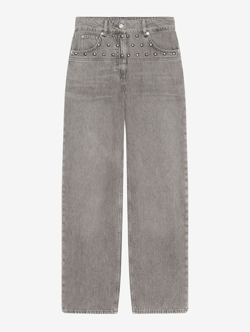 Peter Studded Straight Leg Jean