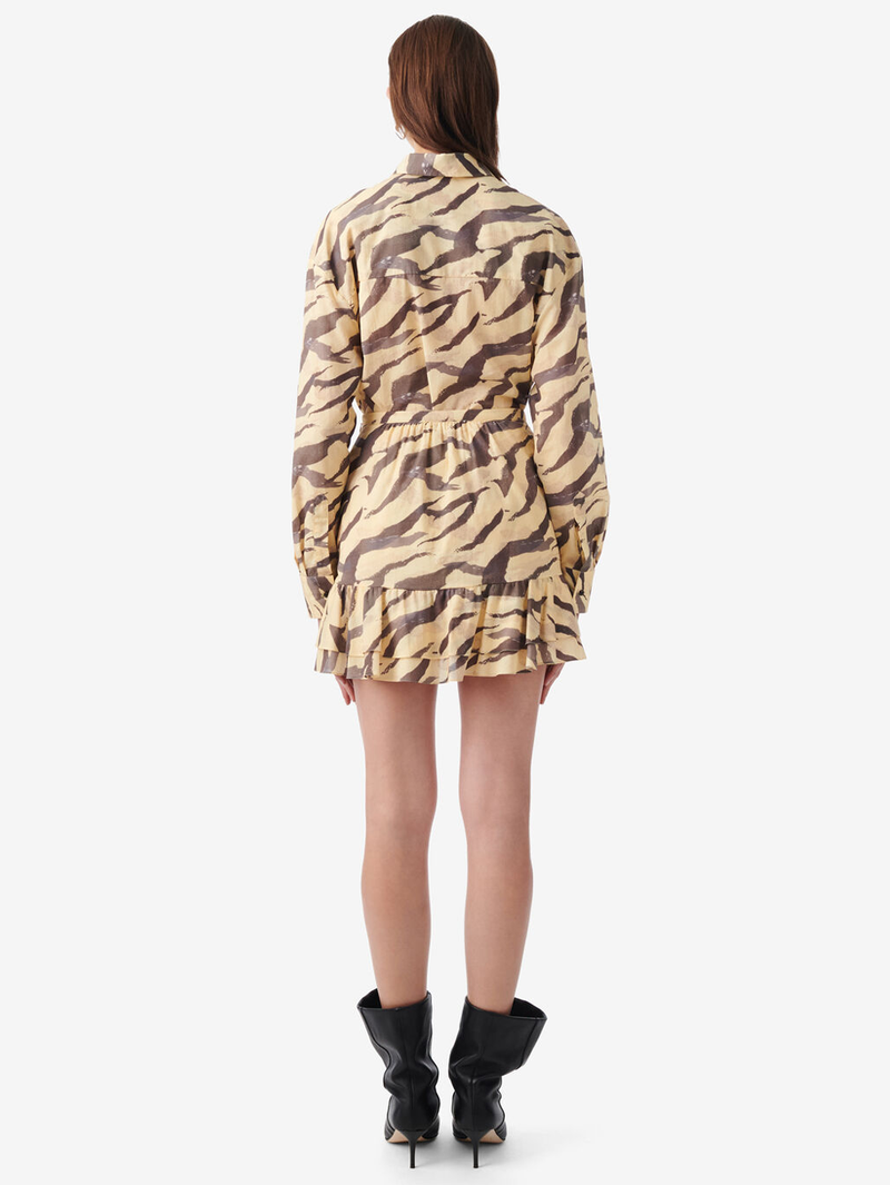 Dauna Tiger Print Skirt