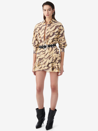 Dauna Tiger Print Skirt