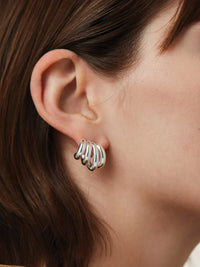 Monroe Earrings in High Polish Silver