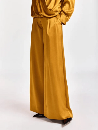 Katerina Wide Leg Pants in Caramel Drip