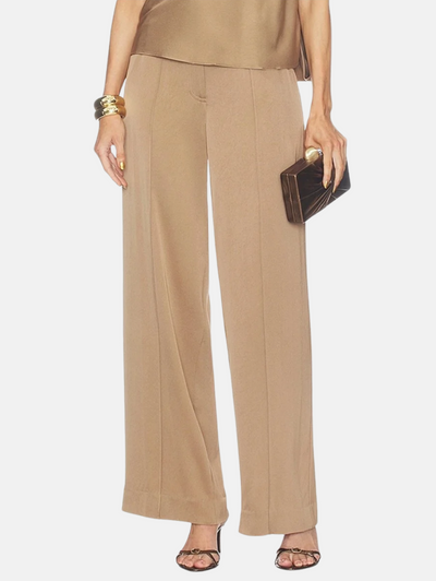 Kyra Classic Wovens Wide Leg Pant in Ochre