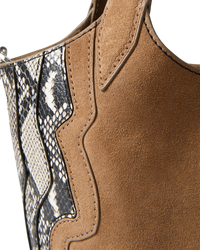 SNAKE EMBOSSED ANCHOR BAG