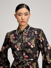 Love Letter Floral Emilienne Dress in Black Multi